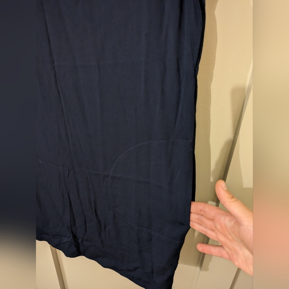 Liverpool Flutter Sleeve Dress In Cosmic Navy S - Picture 8 of 10